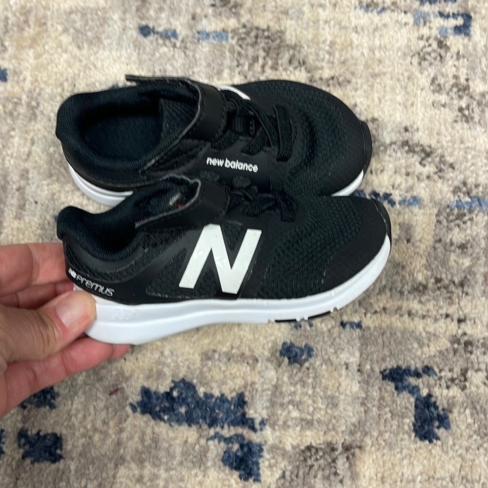 New Balance Kids Black and White Sneakers